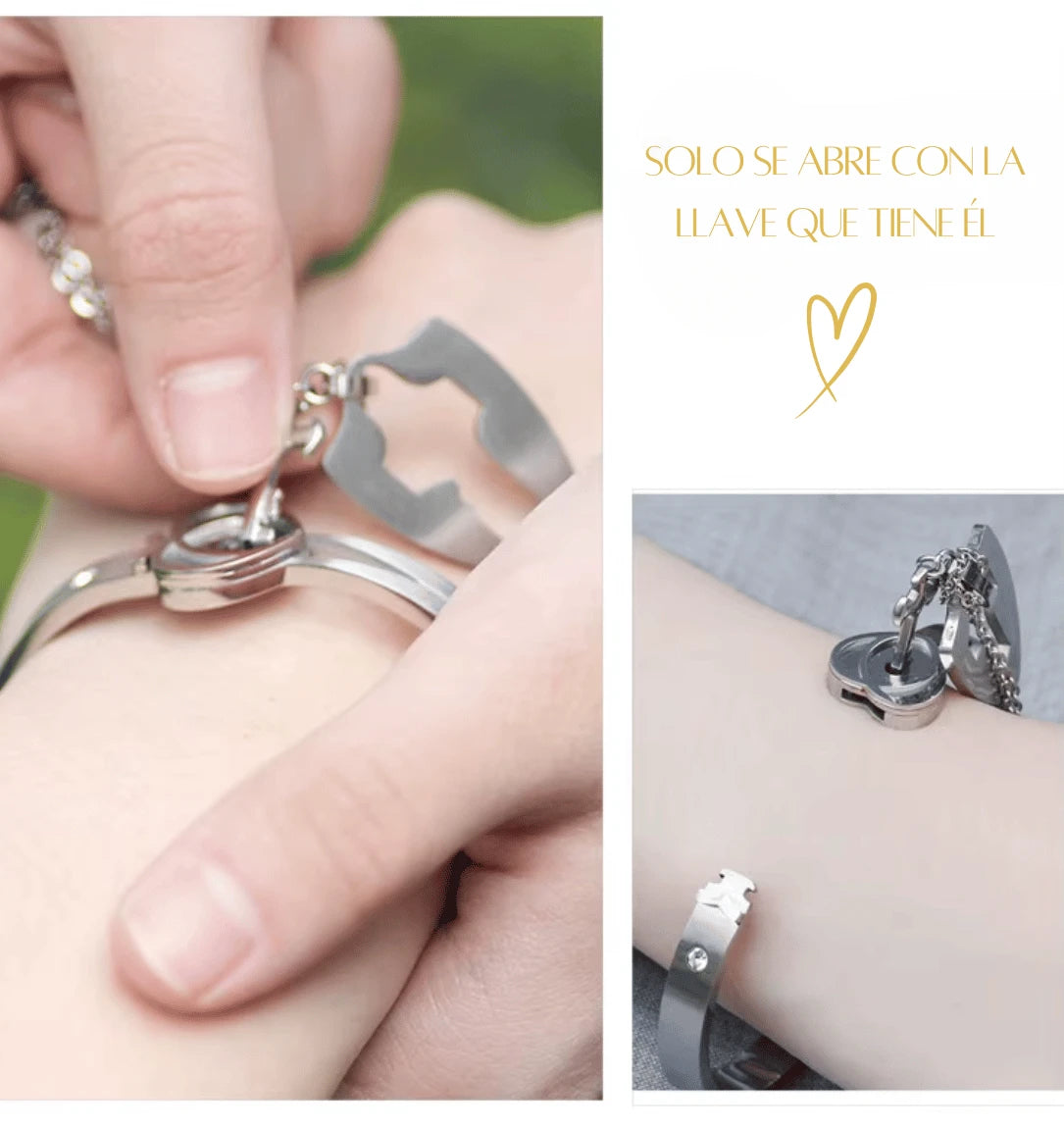 Marca Territorio con este Box Collar Llave + Pulsera Siempre Juntos