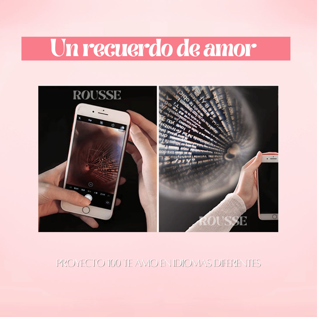 Dile Te amo en 100 Idiomas con este Cofre de Rosa Eterna