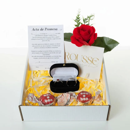 Box Anillos de Promesa Pandora - Premium + ¡Osito que respira GRATIS!