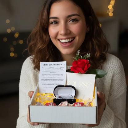 Box Anillos de Promesa Pandora - Premium + ¡Osito que respira GRATIS!